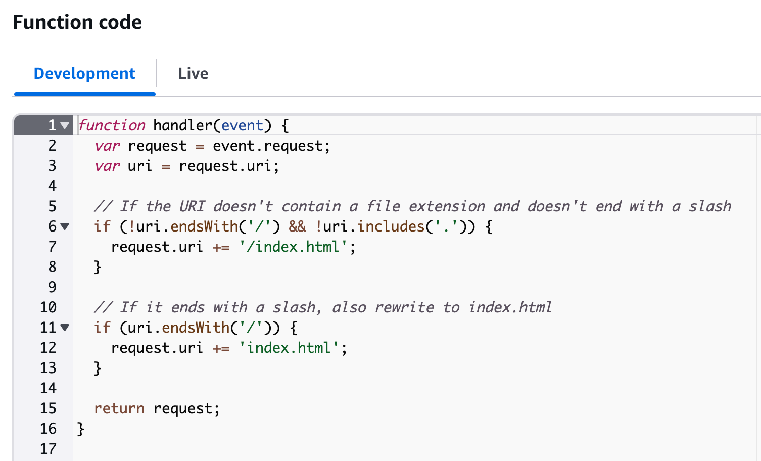 Function Code